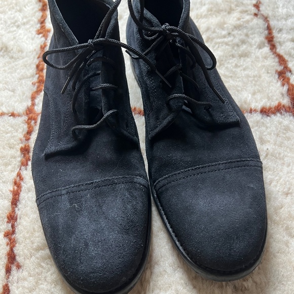 Men's All Saints Black Suede Ankle Chukka Boots Shoes - Picture 16 of 16